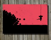 Spiderman geekery poster minimalist art movie poster print art poster print 11x17 Pumpkin Bomb Attack