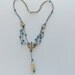 Victorian Foil Beads Venetian Wound Bead Festoon Necklace-SO DAINTY