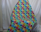 Sesame Street  Baby Toddler hand tied Quilt  Boys Girls Quilt    Baby/toddler blanket Elmo