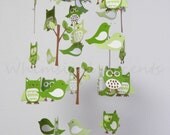 Whoo Loves You Baby Mobile with Nest