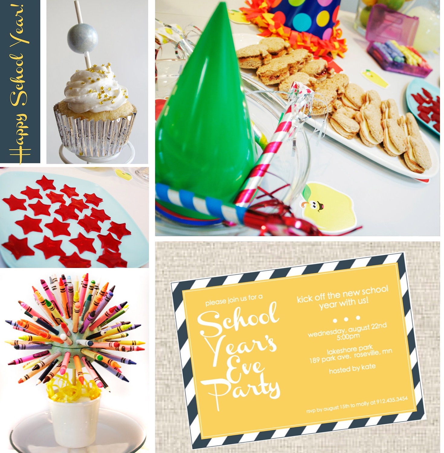 School Year's Eve, 'back to school' Party Guide, School Party