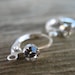 Silver Leverback Earring Wires, Rhinestone Crystal, Silver Plated Over Copper, 3 Pairs