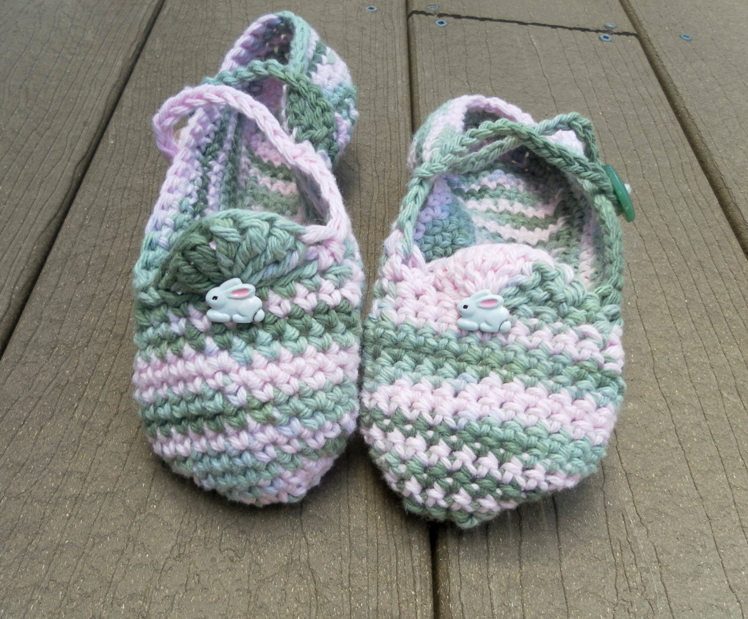 Bunny Slippers Mary Jane Shoes in Pink Camouflage size Women's 5, 6, 7, 8, 8 1/2