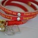 Humanity Freedom Lord's Prayer Double Heart Charm Leather Wrap Bracelet