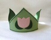 Spring tulip wool felt Waldorf seasonal crown - in stock and ready to ship - SP002