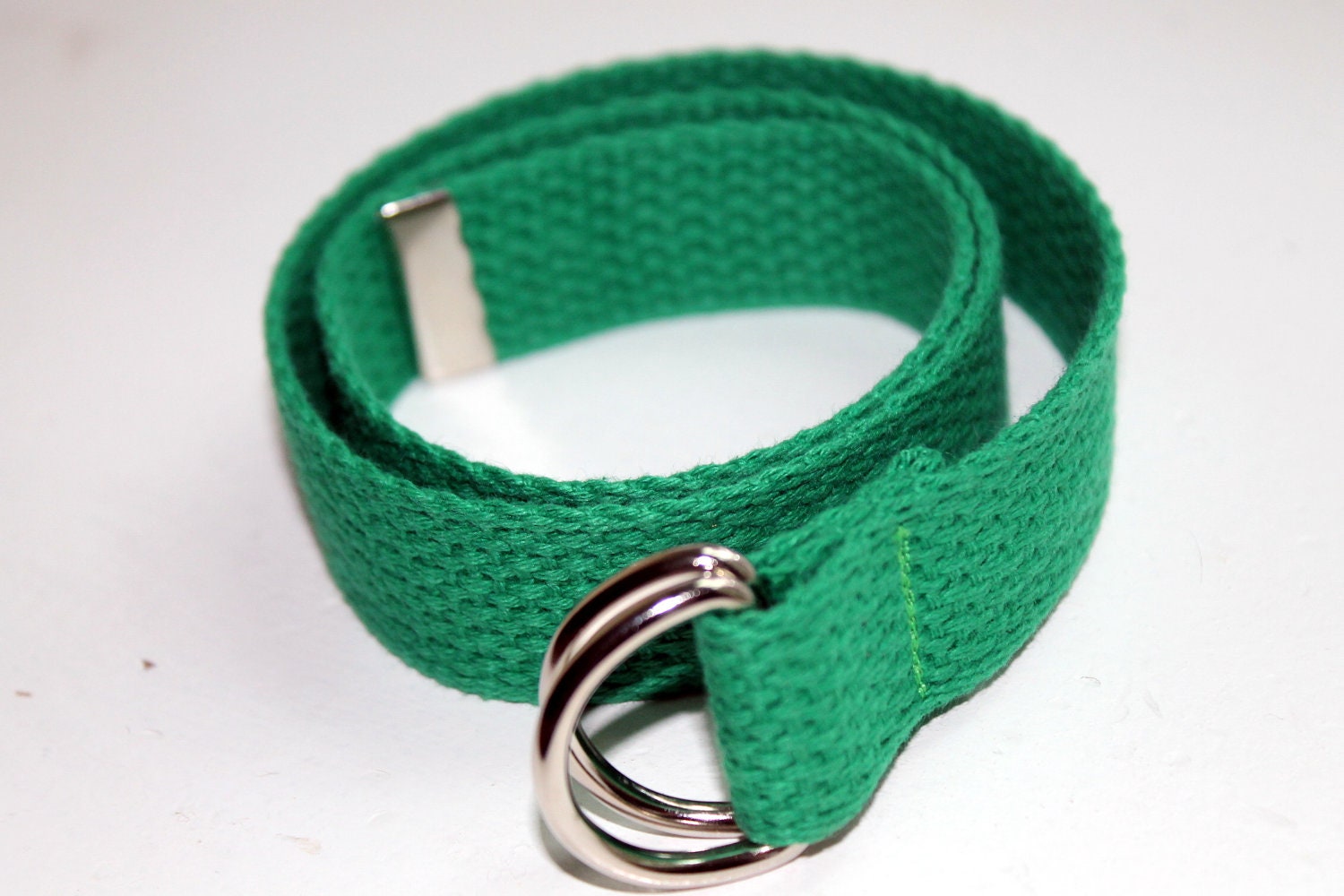 Kids Green Belt Solid D Ring NEW