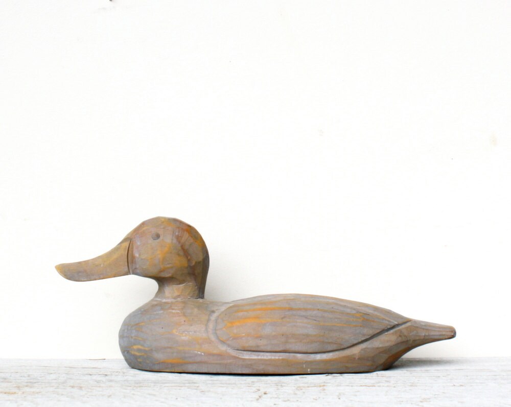 Vintage Wooden Duck Decoy
