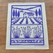 Lavender Farm, Tea Towel, purple