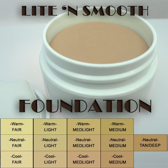 OIL FREE Light and Smooth FOUNDATION, Matte finish, in warm, neutral, cool tones, .5 ounces