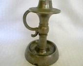 1973 Sexton cast aluminim candle holder with handle marked and dated