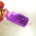Truth Serum - Glass Bottle Cork Necklace - Potion Vial Charm - Purple Shimmer - Magic Spells - Steampunk