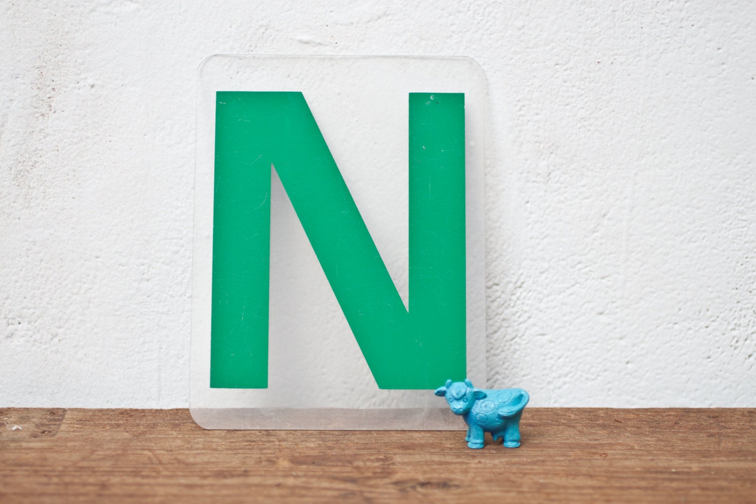 Green Marquee Plastic Letter N Sign