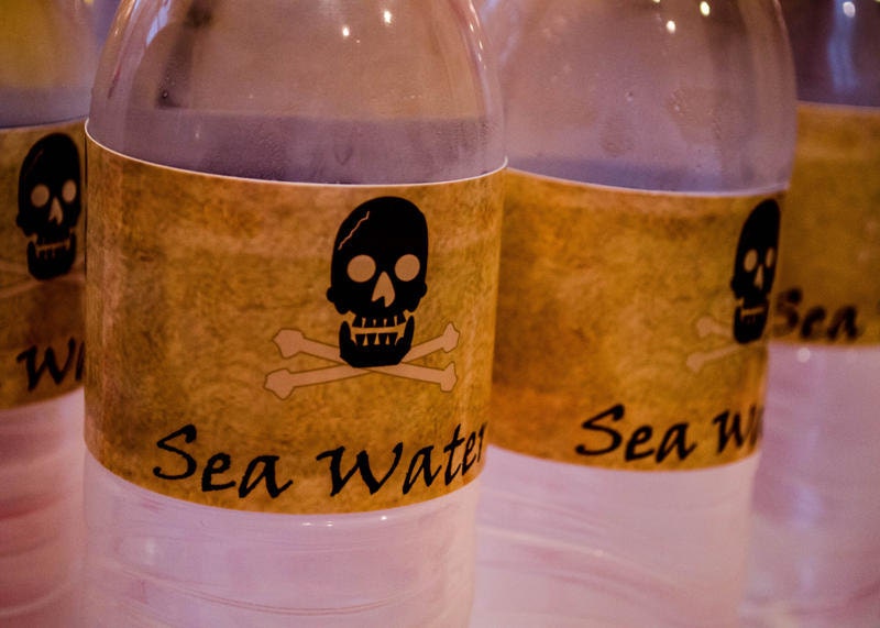 PRINTABLE Water Bottle Labels - Shiver Me Timbers Collection - BellaGrey Designs Il_570xn