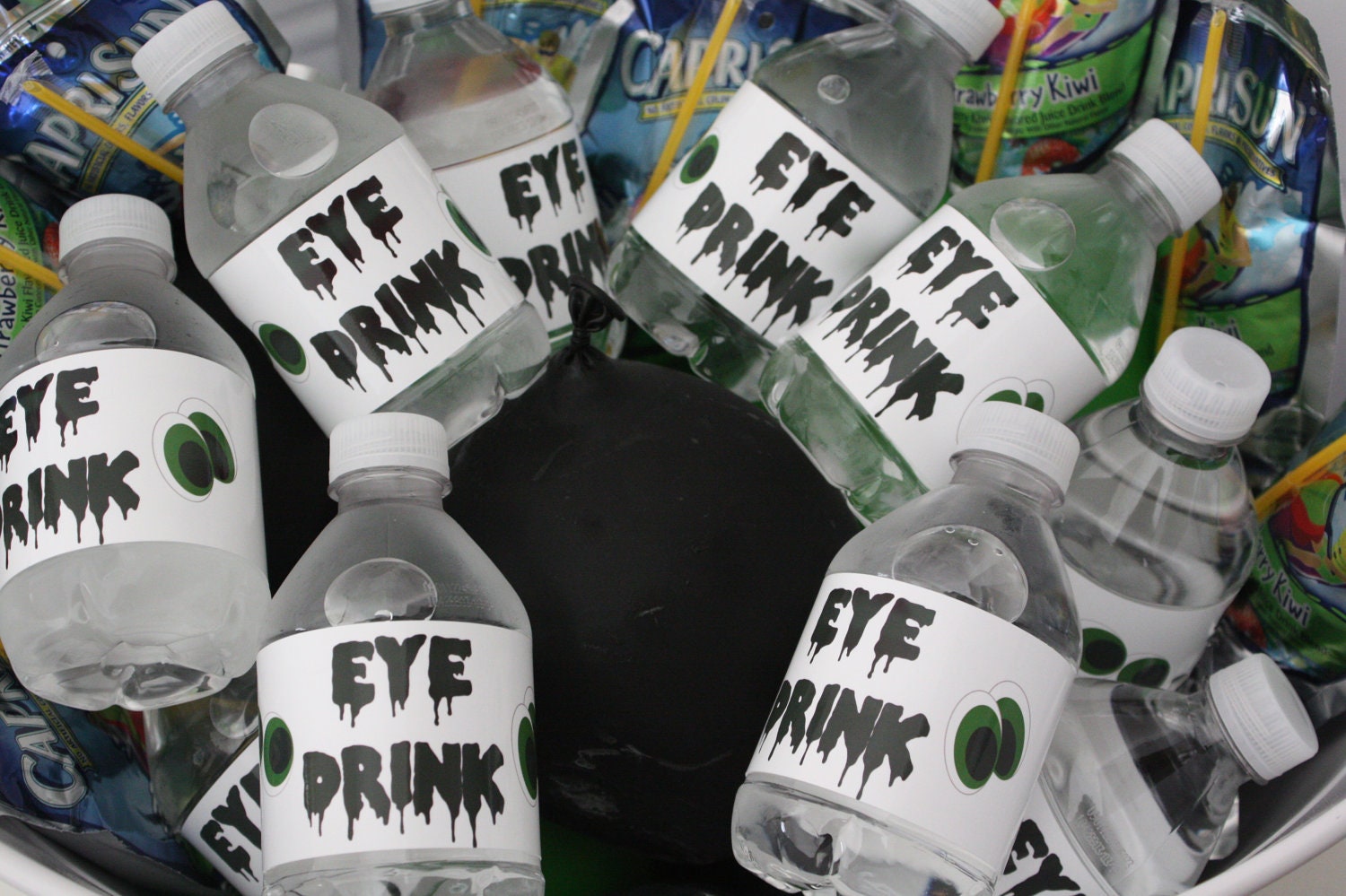 Eye See You Halloween Birthday Party Water Bottle Labels PRINTABLE Il_570xn