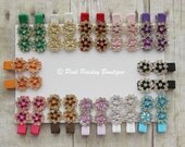 Pick Any 2 Flower Clips - Baby Girl HairClips - Alligator Clips - Baby Girl Hair Bow - Baby Hair Accessories