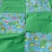 Toddler Frogs Travel Blanket, Kids lightweight blanket, green and blue bug blanket, blanket for daycare, summer, READY TO SHIP
