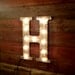 Industrial lighting On sale Vintage Metal Letter light fixture 24" marquee