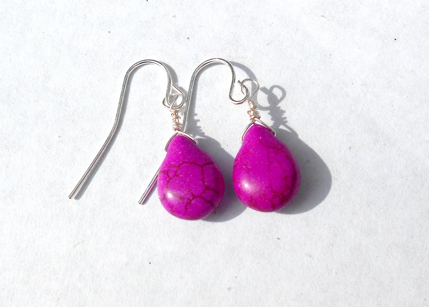 Wire Wrapped Briolette Earrings