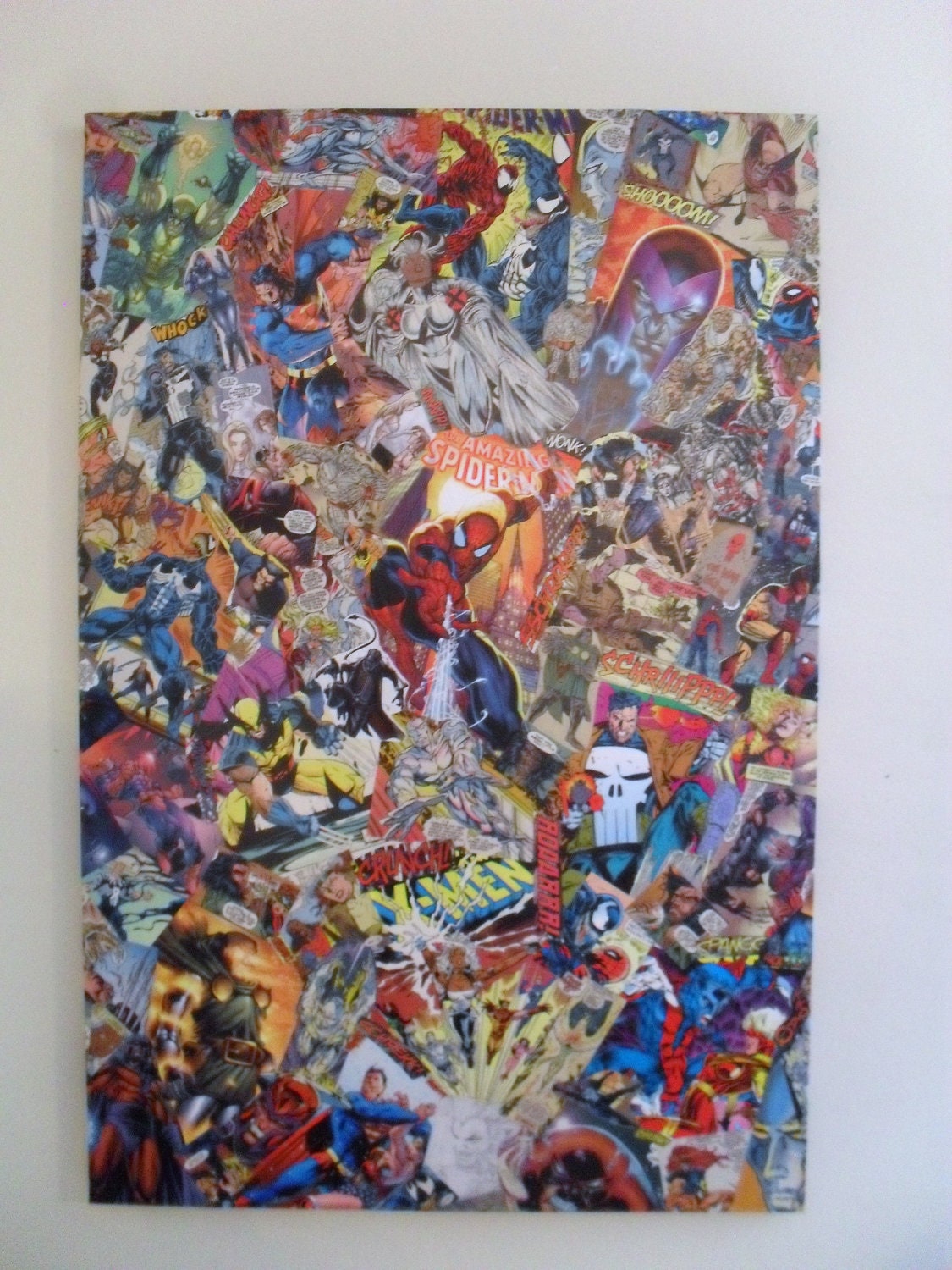 CUSTOM Comic Collage Wall Art FREE SHIPPING Usa
