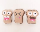 Toast Plush Three Pack - Todd Toast, Grumpy Toast and French Toast