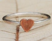 Sterling Silver Stacking Ring  - Rustic Romance - Custom Size