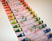 crayon ammo belt for kids -- pink butterflies