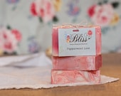 Peppermint Love, Handcrafted soap bar.  This bar is like candy canes for your body, cool crisp, fresh, and luxurious.