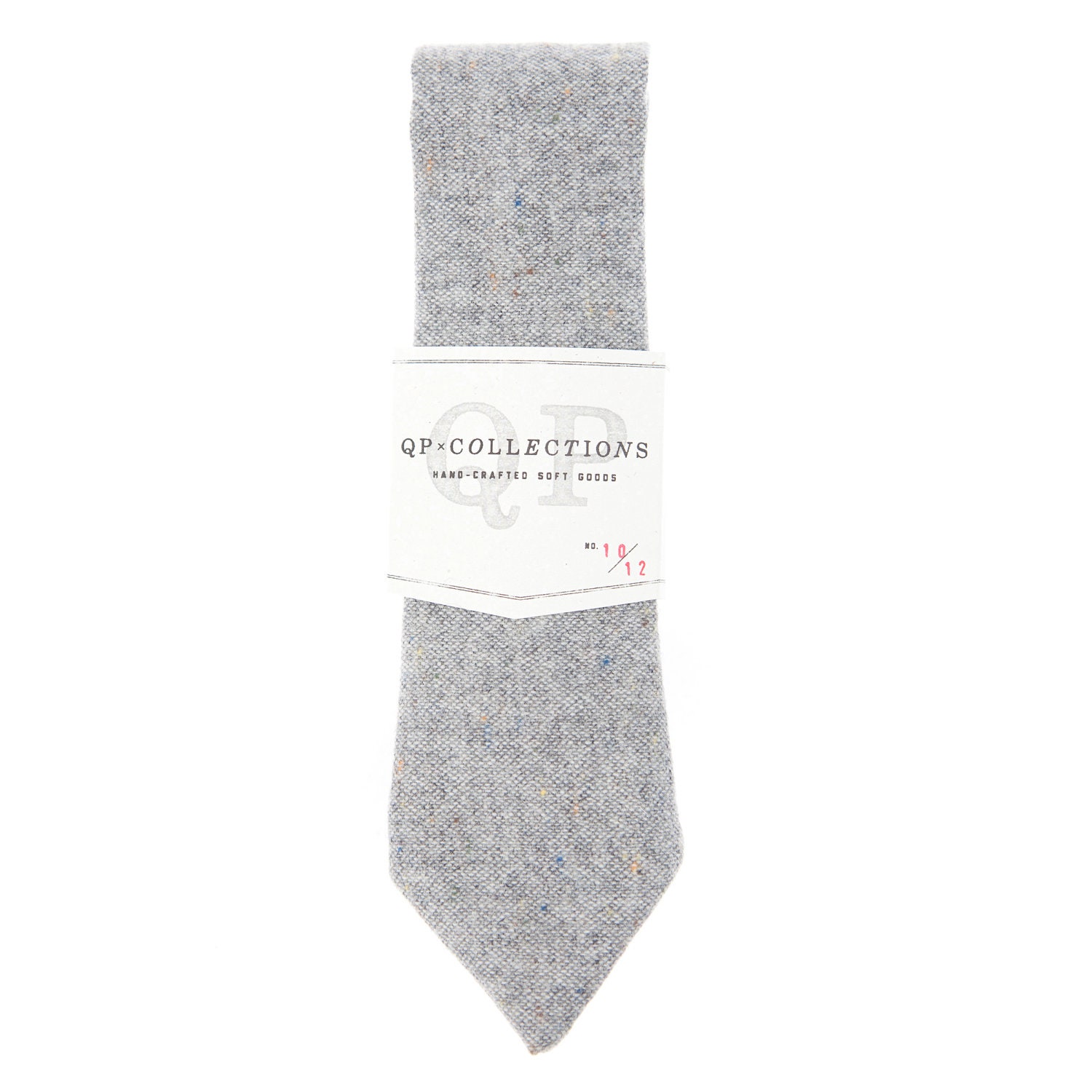 Handmade Japanese Wool Tweed Skinny Tie