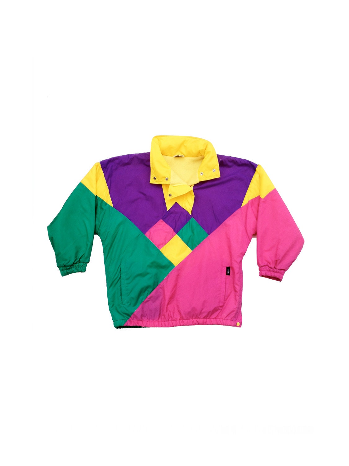 80s/90s Colour Block ISPO Winter Ski Jacket - L
