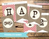 Personalized Vintage Barnyard Bash Birthday Banner Il_170x135