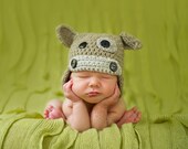 SALE Peas and Quiet Signature Baby Boy Cow Hat Photography Prop Available in Newborn, 0-3, 3-6 and 6-12 months