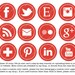 Green Web & Blog Buttons: 12 Social Media Buttons For Your Blog Design