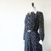Vintage Dress Japanese Dress Black Dress Rock Candy Dress Chiffon Dress Belted Dress