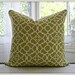 Waverly Outdoor / Indoor 18x18 pillow Cover / Free S&H / Lovely Lattice Citrine