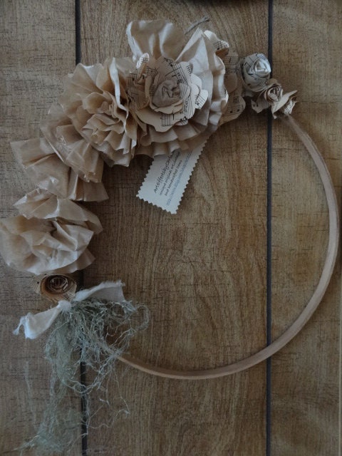 Wreaths made from 100 per cent found & recycled materials all are one of a kind