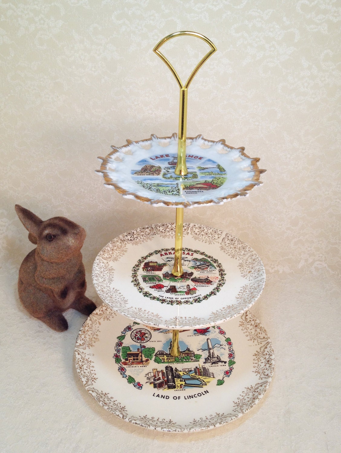 3 Tier Tidbit Tray Cake Stand Road Trip
