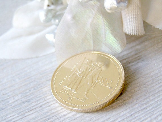 1976 Canadian Olympic coin, 100 dollar, collectible gold coin, Christmas gift for dad