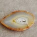 natural earth tone agate slice from brazil good for wire wrapping (1 pc)