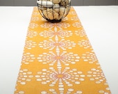 Orange Table Runner,  Orange Tablecloth -  Orange Color,  Red Color  60 inch long spring table runner