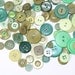 100 Green Buttons with Holes Round Circular Lot for Sewing Scrapbooking Altered Art Grab Bag