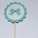 Tiffany Blue Cupcake Toppers- Bridal,Wedding Shower, Baby Shower