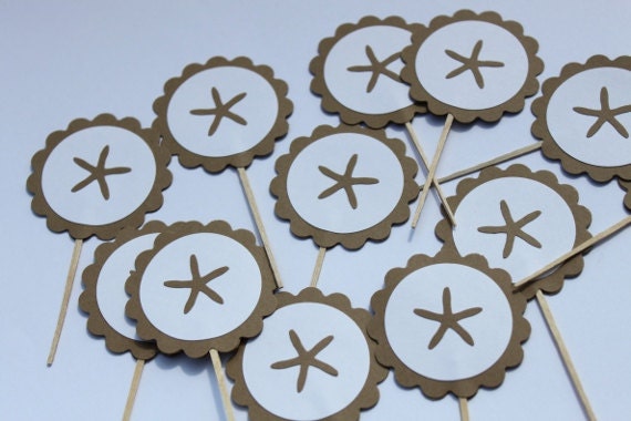 Starfish Cupcake Toppers