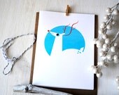Deer Holiday card