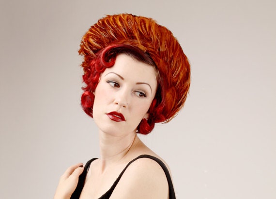 30% off:  Vintage Red Feather Hat