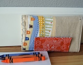 Crayon Holder - Blue, Green & Orange - Ready to Ship