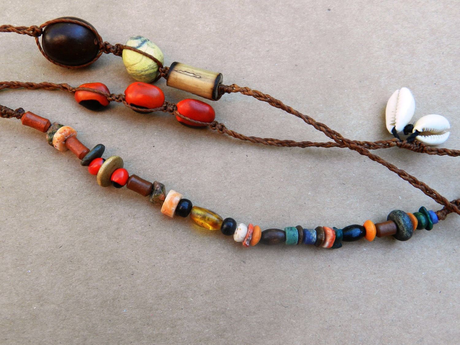 Soul Traveler Headband/Macrame/Stones/Boho headband/Feather headband/Shells/burning man/free spirit