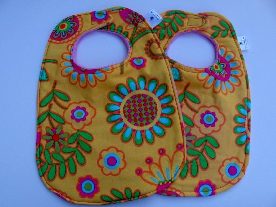 Baby Girl Bib Set / Baby Girl Bibs / Toddler Bibs