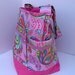 Pink Baby Girls Handmade Diaper Bag / Baby Girl Toddler Diaper Bag / Pink Large Tote