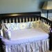 Custom Gray and Purple Crib Bedding for a Girl YOU DESIGN