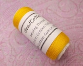 SALE - Sewing Thread 100% Cotton ( Golden Yellow ) ( 1 Roll ) Sewing Machine Use And Other Crafts - ST1006 - KarPenaEnterprises